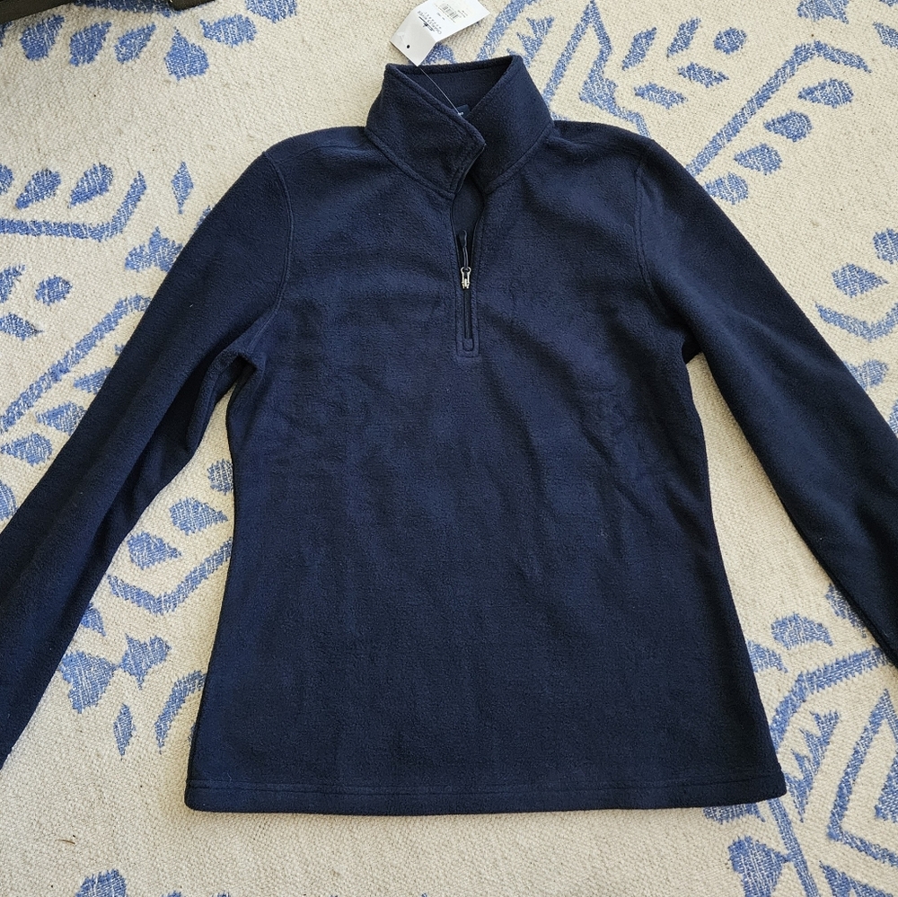 Charles River Women's Navy Fleece Pullover, M
